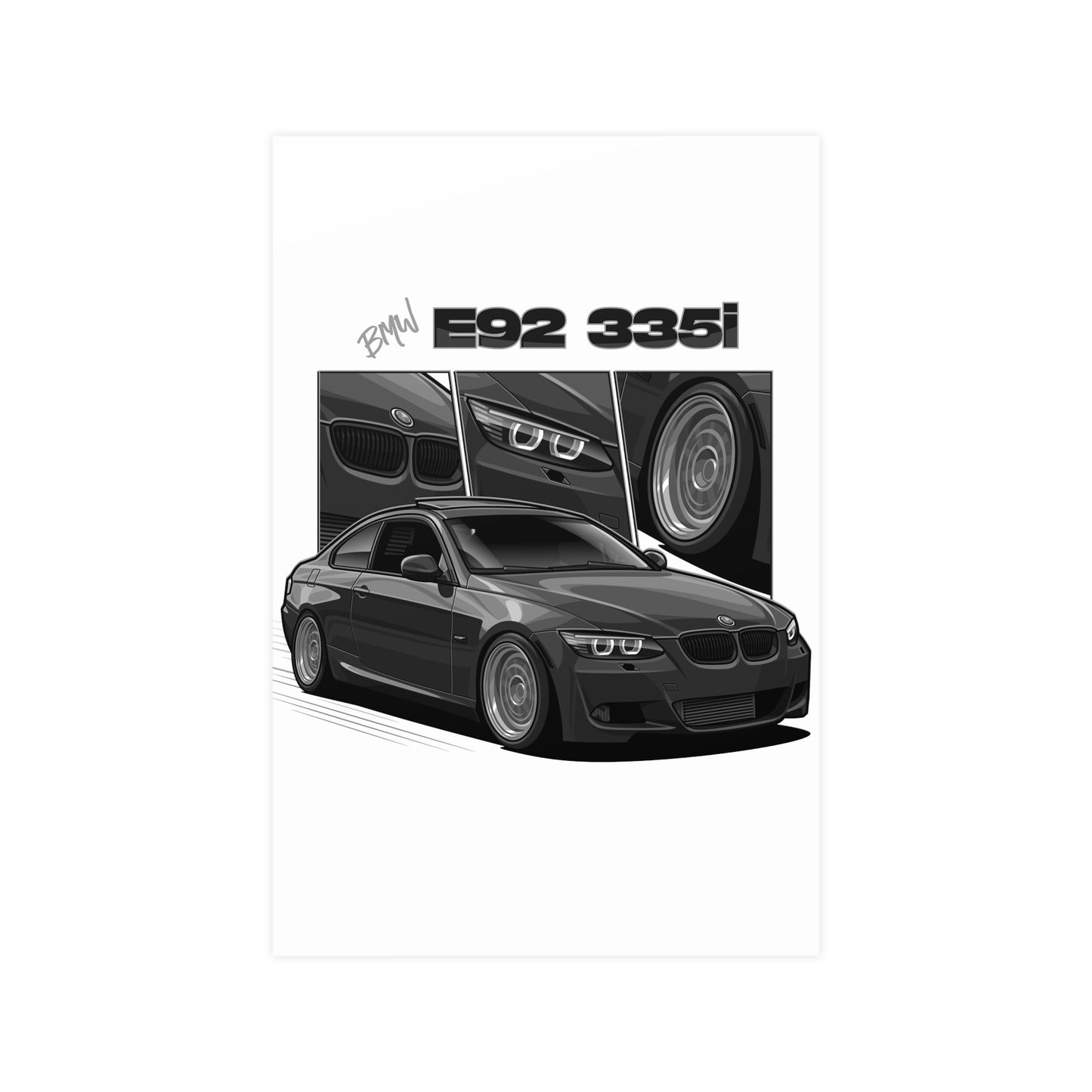 Grey 335i poster