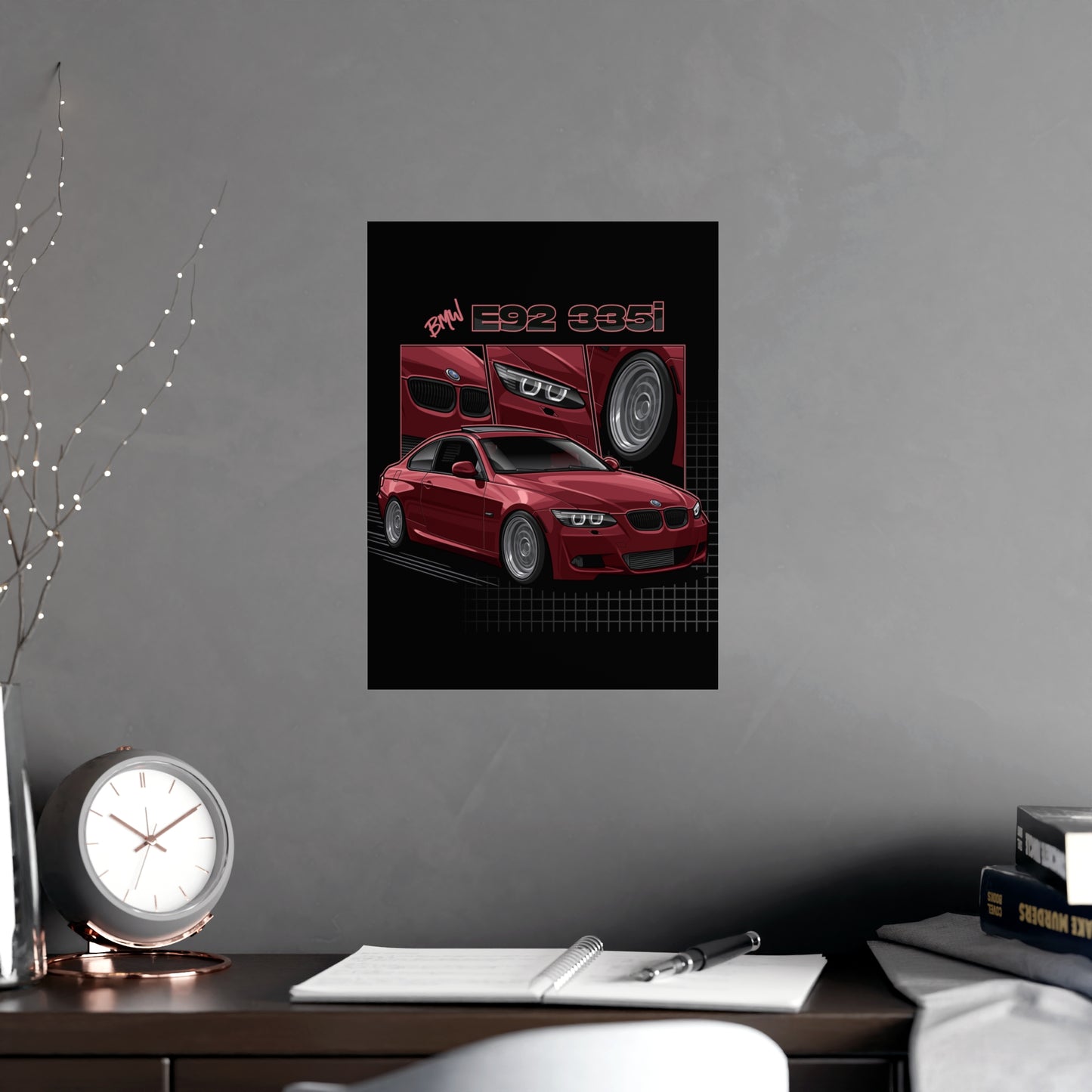 Red e92 335i poster