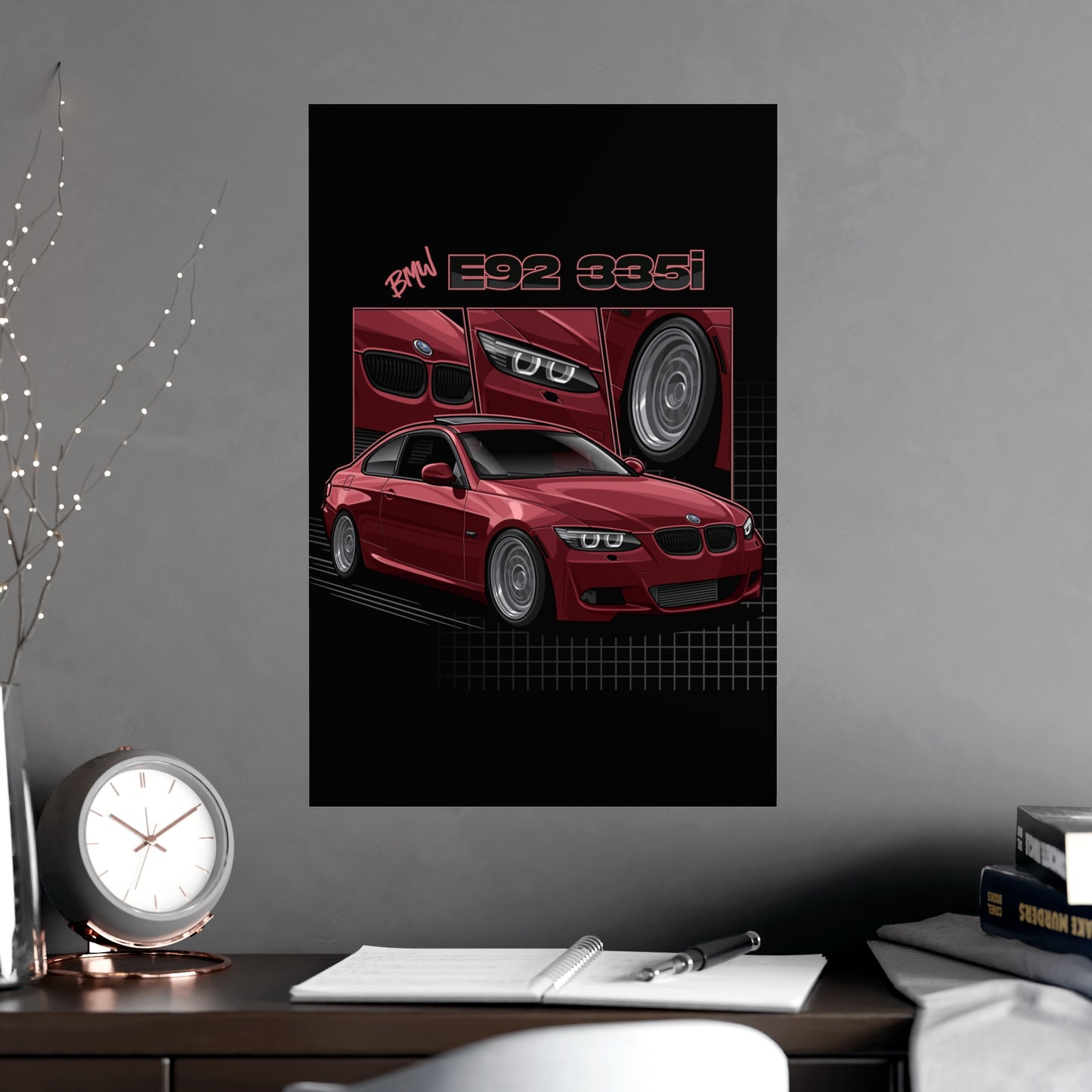 Red e92 335i poster