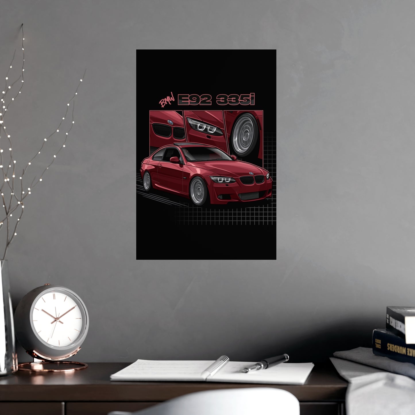 Red e92 335i poster