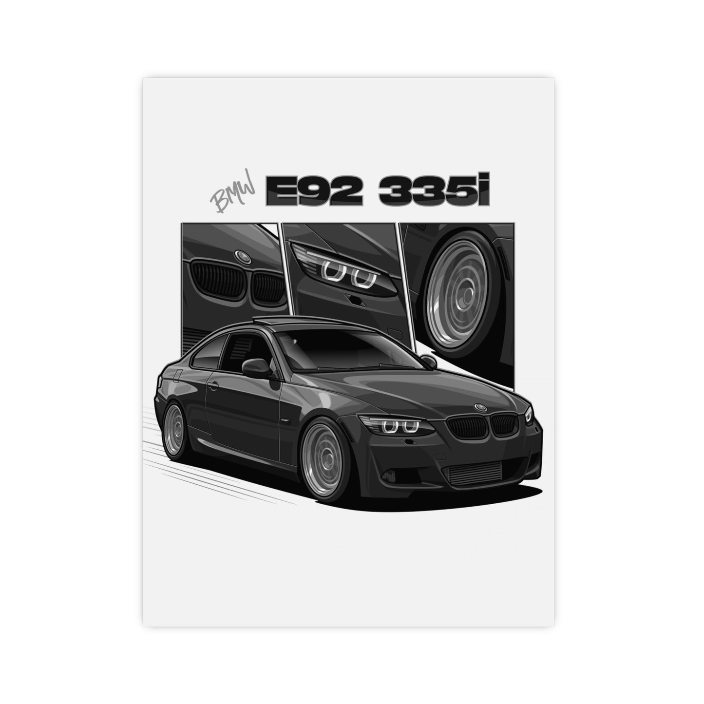 Grey 335i poster